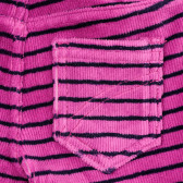 Pantaloni din denim cu dungi violet-albastru pentru bebeluș Benetton 232414 3