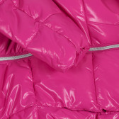 Geacă cu glugă și fermoar pe toată lungimea, roz Benetton 232418 3