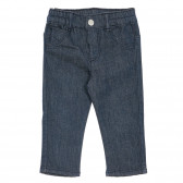 Pantaloni cu buzunare decorative pentru bebeluș, albastru închis Benetton 232424 