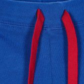 Pantaloni din bumbac cu sigla mărcii pentru bebeluș, albastru Benetton 232513 2