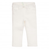 Jeans pentru bebeluși, albi Benetton 232649 