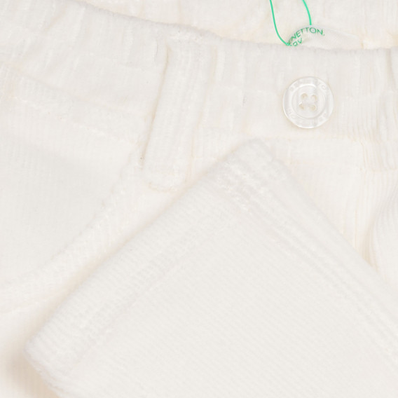 Jeans pentru bebeluși, albi Benetton 232651 3