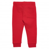 Set de bluză din bumbac cu mâneci lungi și pantaloni pentru bebeluși, roșu Benetton 232762 6