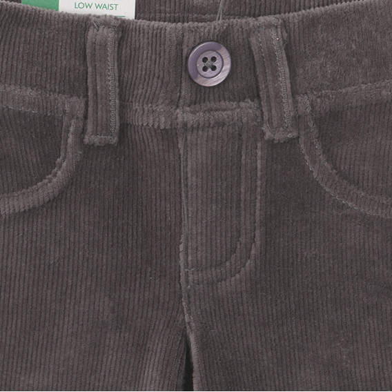 Pantaloni pentru bebeluși, gri închis Benetton 232841 2
