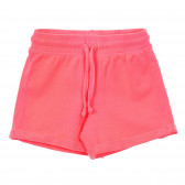 Pantaloni scurți din bumbac cu sigla mărcii pentru bebeluși, roz Benetton 232877 
