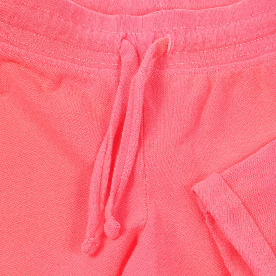 Pantaloni scurți din bumbac cu sigla mărcii pentru bebeluși, roz Benetton 232879 3