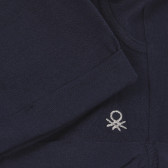 Pantaloni scurți din bumbac cu logo-ul mărcii pentru bebeluș, albastru închis Benetton 232927 3