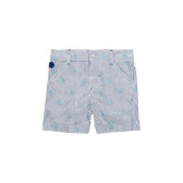 Pantaloni scurți în dungi cu albastru și alb pentru băieți Boboli 23303 