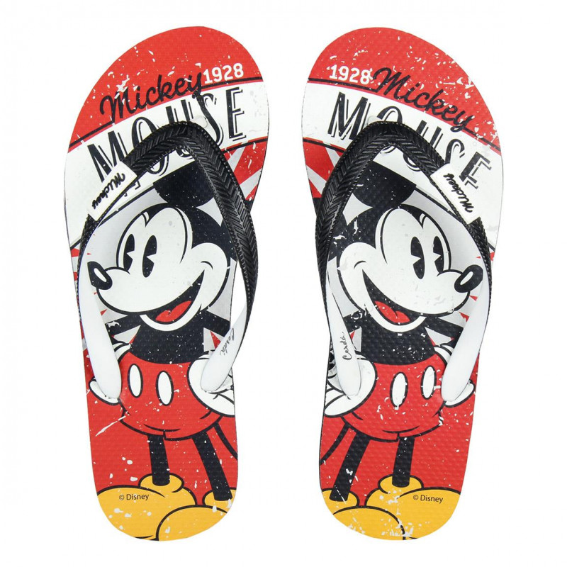 Flip flops Mickey Mouse, roșu și negru  233038