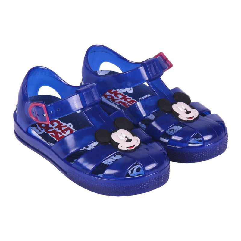 Sandale cu aplicație Mickey Mouse, albastre  233084