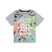 Tricou de bumbac pentru băieți cu inscripția Bike Ride Boboli 23321 1