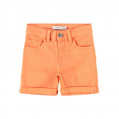 Pantaloni scurți din bumbac organic în portocaliu Name it 233212 