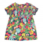 Set de rochie și chiloți din bumbac cu imprimeu floral, multicolor Boboli 233431 2