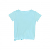 Tricou din bumbac cu imprimeu și inscripții, albastru Boboli 233494 2