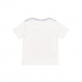 Set de tricou și pantaloni scurți din două părți, alb și albastru Boboli 233619 5