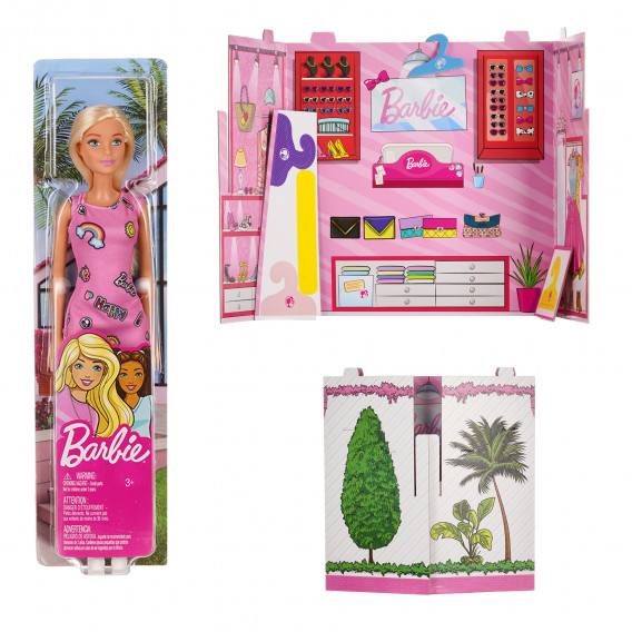 Boutique de modă Barbie cu păpușă Barbie 233674 