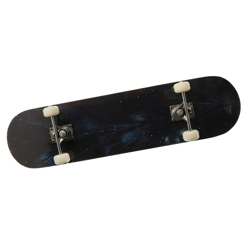 Skateboard cu imprimeu abstract și accente albastre  233768