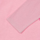 Bluză din bumbac cu mâneci lungi și imprimeu pentru bebeluș, roz Benetton 233930 3