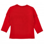 Bluză din bumbac cu imprimeu grafic pentru bebeluș, roșie Benetton 233938 3