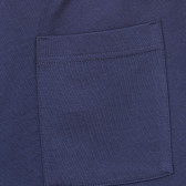 Pantaloni scurți din bumbac cu imprimeu, albastru închis Benetton 233998 3