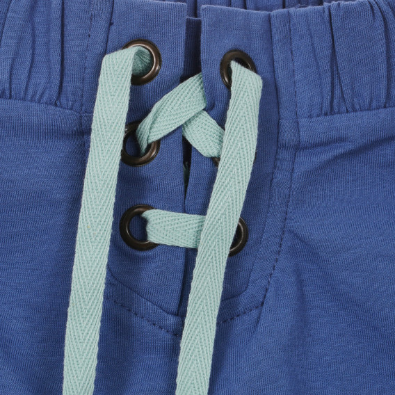 Pantaloni scurți din bumbac - albastru închis Benetton 234021 2