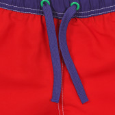 Costum de baie cu sigla mărcii și detalii albe, roșu Benetton 234079 2