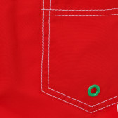 Costum de baie cu sigla mărcii și detalii albe, roșu Benetton 234081 4