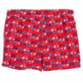 Pantaloni scurți tip costum de baie cu imprimeu grafic, roșu Benetton 234096 3
