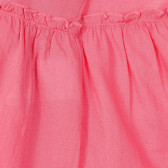 Salopetă din bumbac cu bretele pentru bebeluș, roz Benetton 234154 3