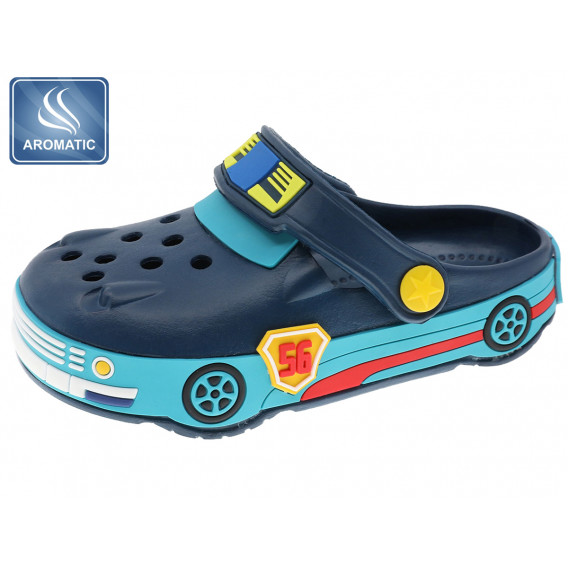 Papuci de cauciuc în formă de mașină, albastru Beppi 234452 