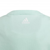 Tricou din bumbac ESSENTIALS LOGO TEE, culoare mentă Adidas 234547 3