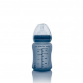 Biberon de sticlă cu schimbare de culoare la încălzire, suzetă 1 picătură, 0+ luni, 150 ml, culoare: albastru Everyday baby 234630 5