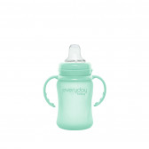 Sticlă fără vărsare, Healthy +, 150 ml, peste 6 luni, culoare: verde Everyday baby 234780 