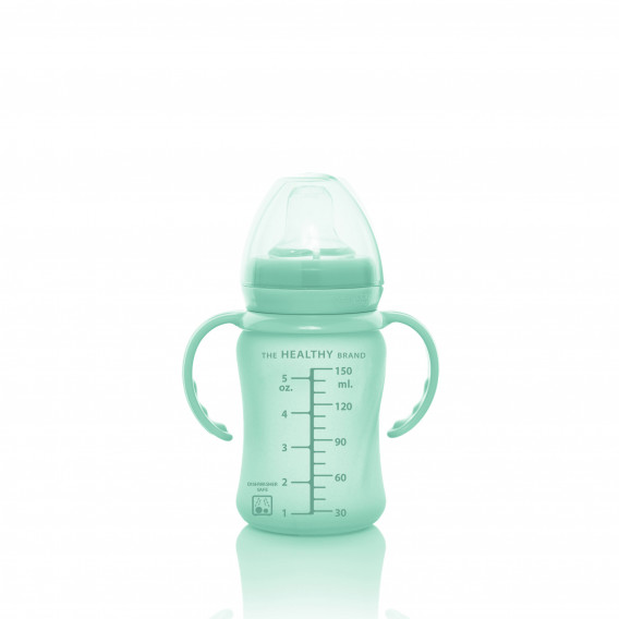 Sticlă fără vărsare, Healthy +, 150 ml, peste 6 luni, culoare: verde Everyday baby 234782 3