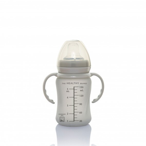 Sticlă fără vărsare, Healthy +, 150 ml, peste 6 luni, culoare: gri Everyday baby 234790 3