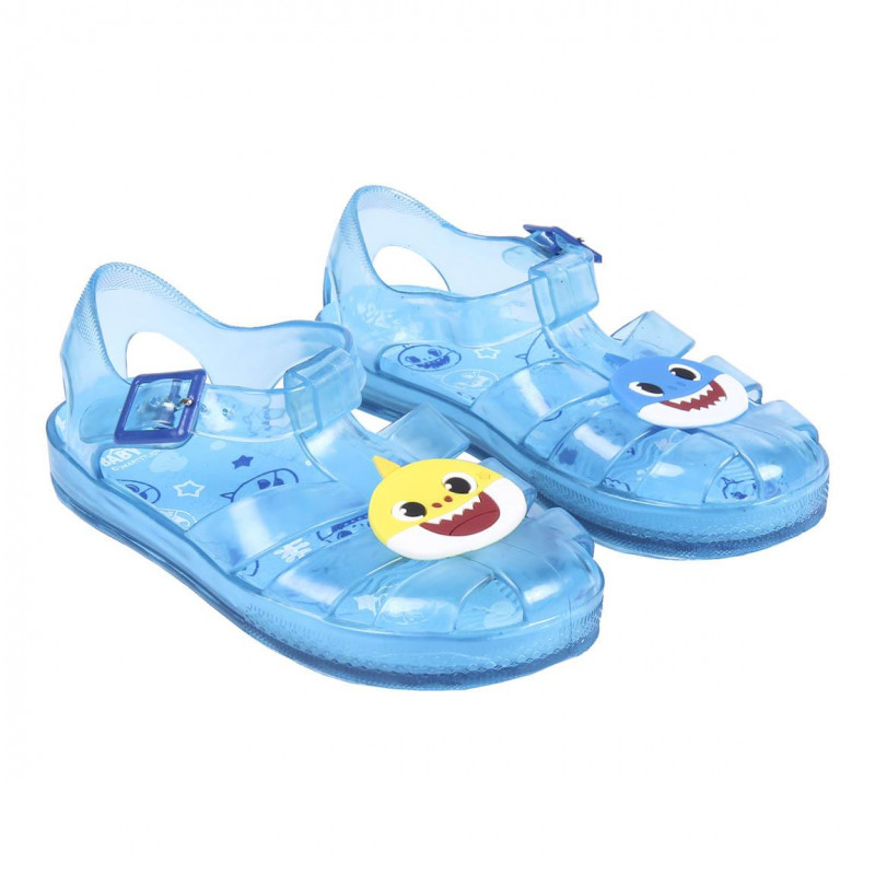 Sandale cu aplicație Baby Shark, în albastru  234844