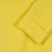 Salopetă din bumbac cu mânecă lungă pentru copii, cu imprimeuri - unisex, galben Chicco 234962 3