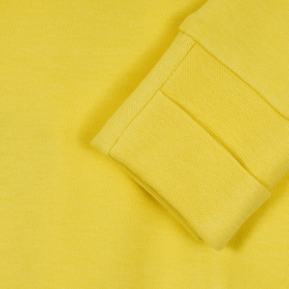 Salopetă din bumbac cu mânecă lungă pentru copii, cu imprimeuri - unisex, galben Chicco 234962 3