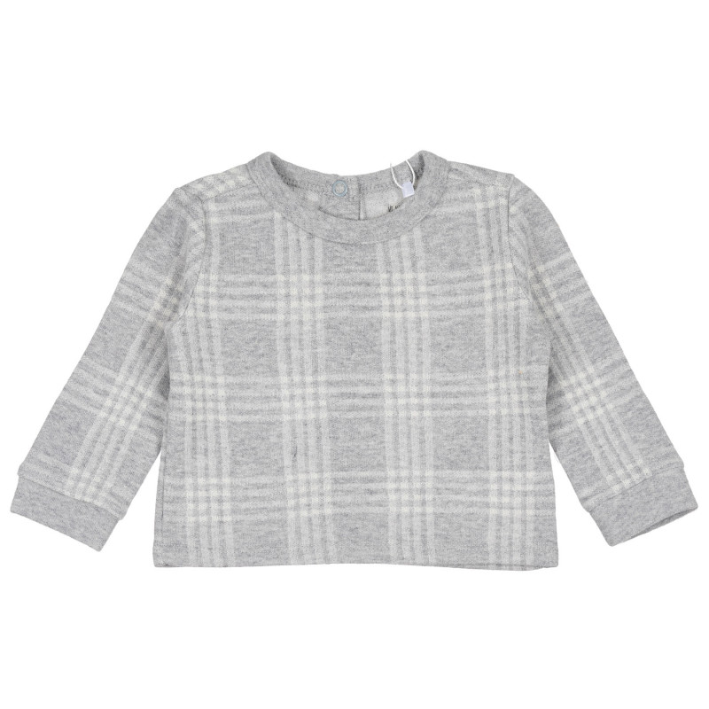 Bluză cu nuanțe de culoare gri, cu mâneci lungi pentru fete  234964