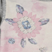 Rochie cu mâneci lungi și imprimeuri de flori și pietricele Chicco 235024 2