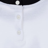 Bluză din bumbac cu mânecă scurtă cu imprimeu pentru o fetiță Armani 235084 3
