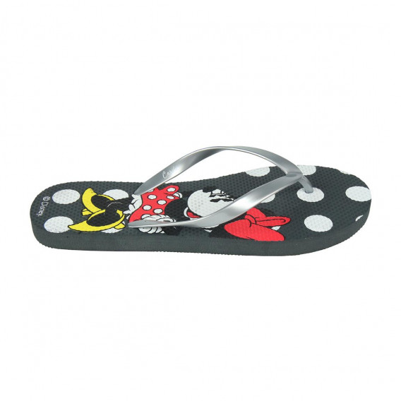 Flip flops Minnie Mouse, alb-negru Minnie Mouse 235125 2