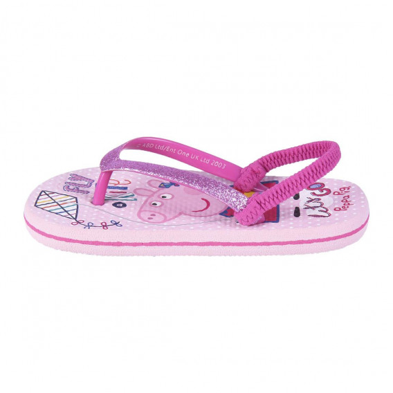 Flip-flops cu curea elastică Peppa Pig, roz Peppa pig 235187 3