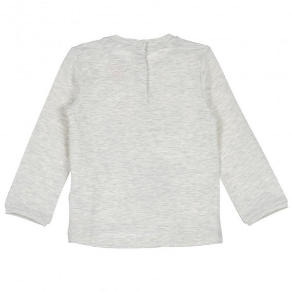 Bluză Chicco, din bumbac, cu mâneci lungi, de culoare naturală, pentru fete Chicco 235349 4