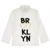 Bluză din bumbac cu mânecă lungă, pentru fete, cu imprimeu  "Brooklyn" Chicco 235388 
