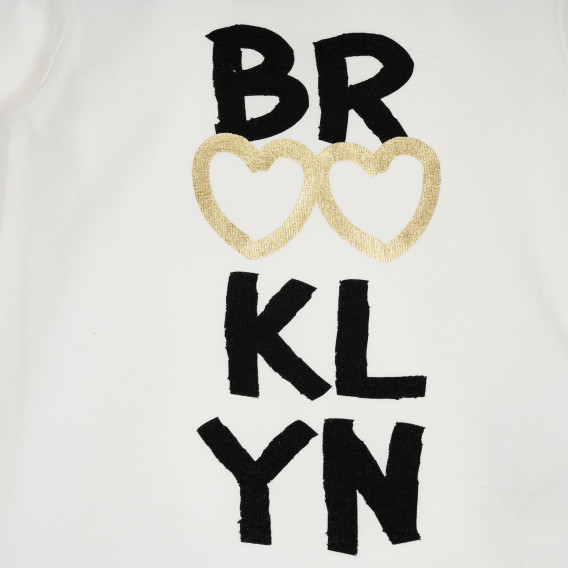 Bluză din bumbac cu mânecă lungă, pentru fete, cu imprimeu  "Brooklyn" Chicco 235390 3
