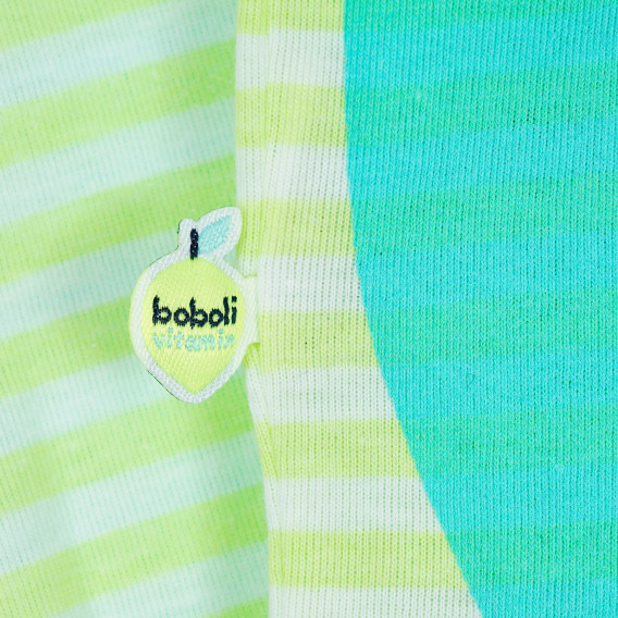 Tricou cu dungi pentru copii cu imprimeu, unisex Boboli 235428 3