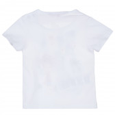 Bluză clasică cu mânecă scurtă, cu o imagine frumoasă pentru fete Boboli 235453 4
