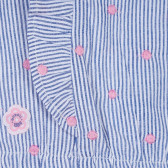 Bluză și pantaloni cu dungi și puncte roz pentru fete Boboli 235467 3