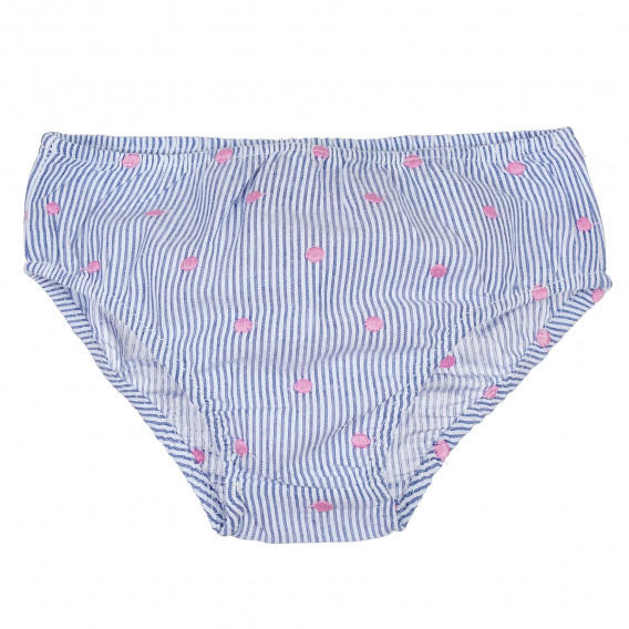 Bluză și pantaloni cu dungi și puncte roz pentru fete Boboli 235470 6